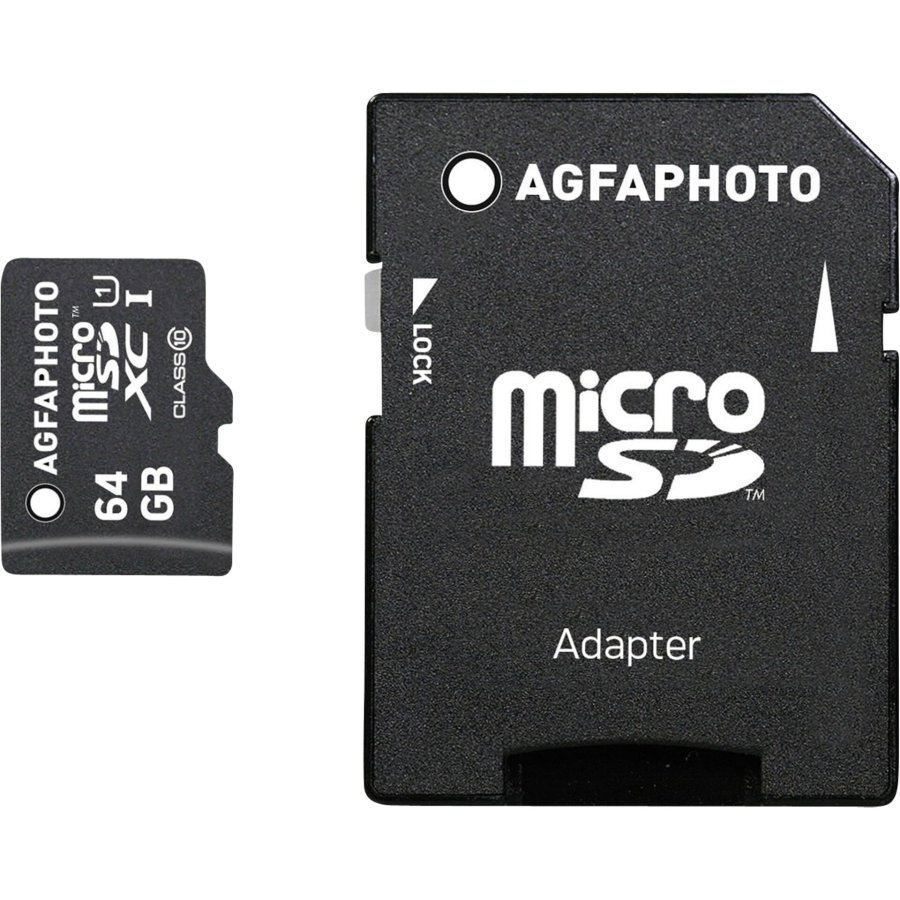 AgfaPhoto MicroSDXC UHS-I   64GB High Speed Class 10 U1 + Adapter #1
