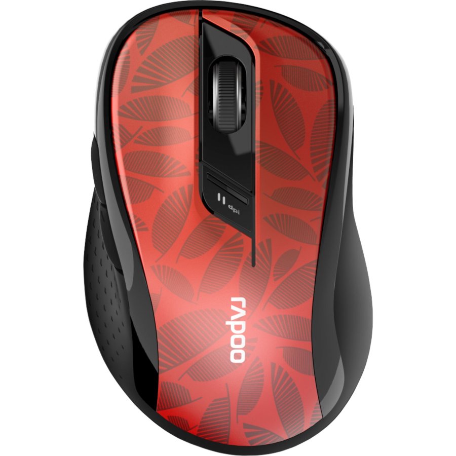 Rapoo M500 dark red Multi-Mode Wireless Mouse #1