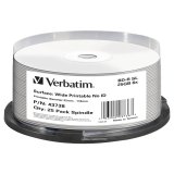 1x25 Verbatim BD-R Blu-Ray 25GB 6x Speed wide printable NO-ID #1