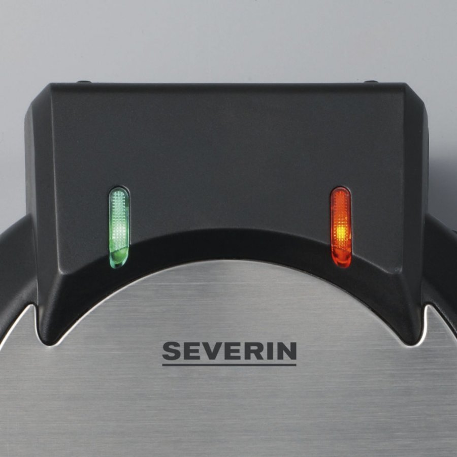 Severin WA 2103 vaffeljern 4 vaffel/vafler 1200 W Sort, Slv #4