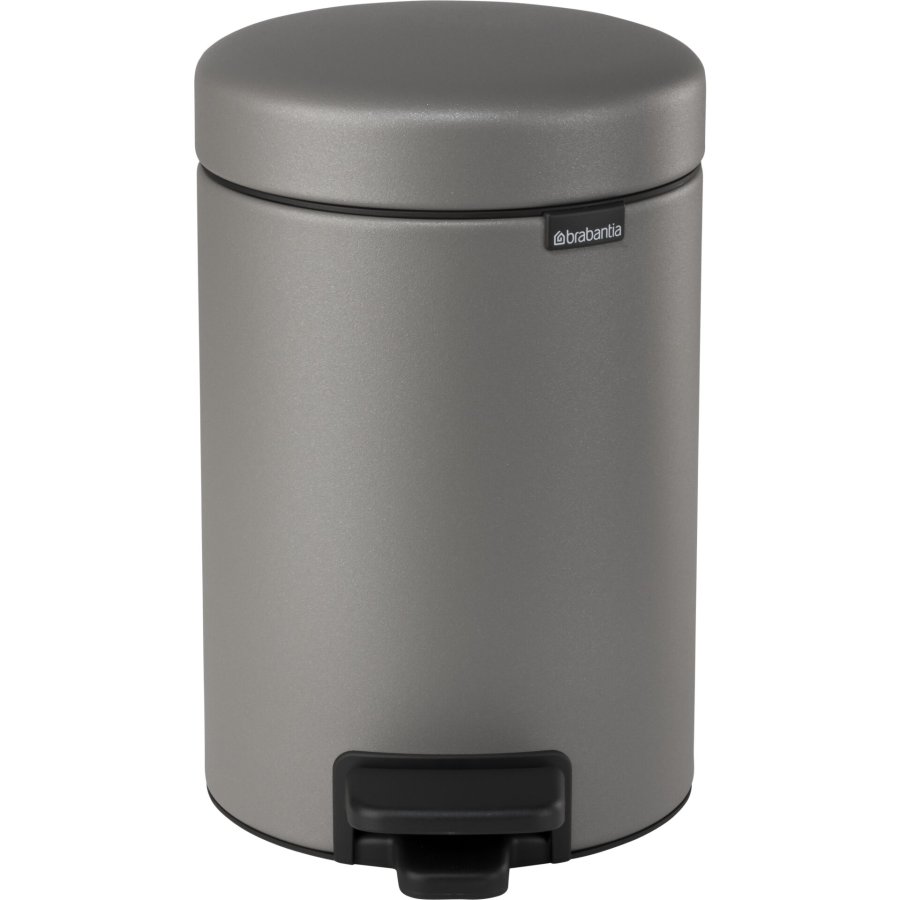 Brabantia Pedal Bin Newicon 3 L Mineral Concrete Grey #1