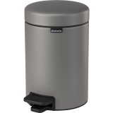 Brabantia Pedal Bin Newicon 3 L Mineral Concrete Grey #2