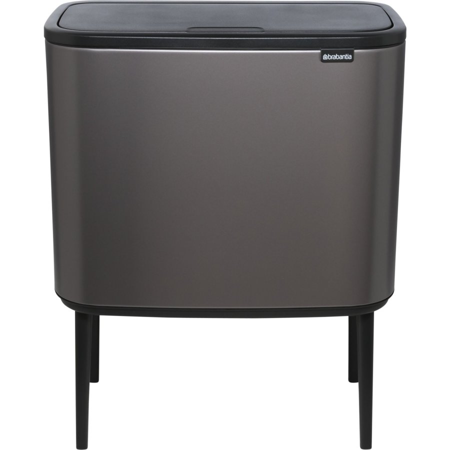 Brabantia Waste Bin Bo Touch Bin Platinum, 11 + 23 L #1