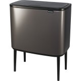 Brabantia Waste Bin Bo Touch Bin Platinum, 11 + 23 L #2