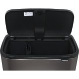 Brabantia Waste Bin Bo Touch Bin Platinum, 11 + 23 L #4