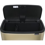Brabantia Waste Bin Bo Touch Bin Champagne, 11 + 23 L #4