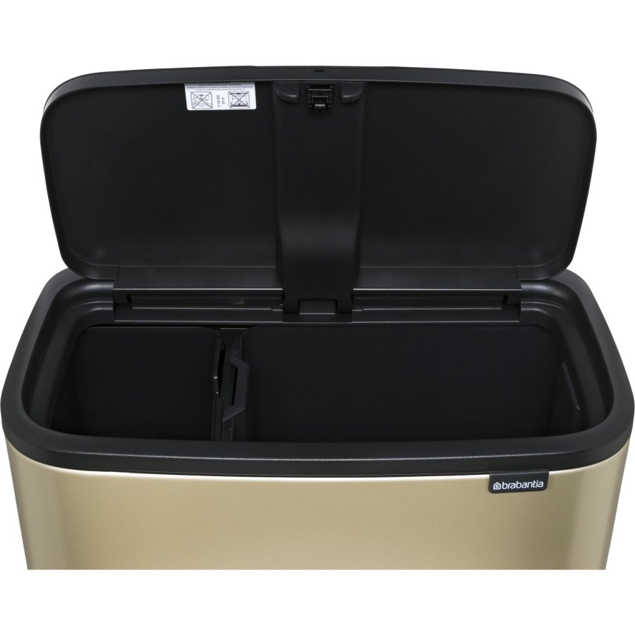 Brabantia Waste Bin Bo Touch Bin Champagne, 11 + 23 L #4