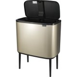 Brabantia Waste Bin Bo Touch Bin Champagne, 3 x 11 L #3