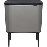 Brabantia Waste Bin Bo Touch Bin Mineral Concrete Grey, 3 x 11 L #1