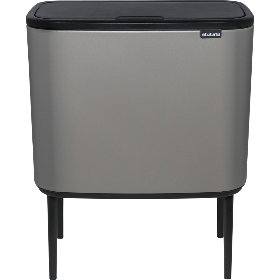 Brabantia Waste Bin Bo Touch Bin Mineral Concrete Grey, 3 x 11 L #1