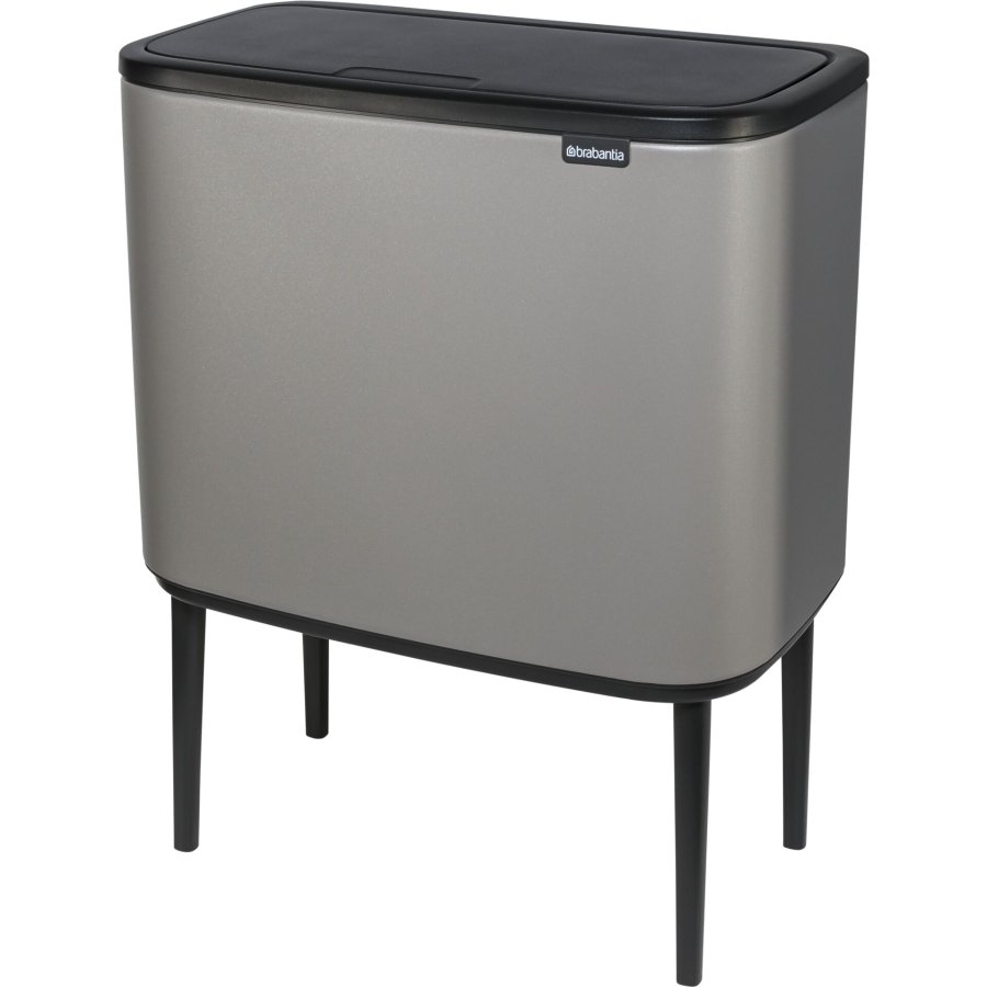 Brabantia Waste Bin Bo Touch Bin Mineral Concrete Grey, 3 x 11 L #2