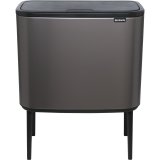 Brabantia Waste Bin Bo Touch Bin Platinum, 3 x 11 L #1