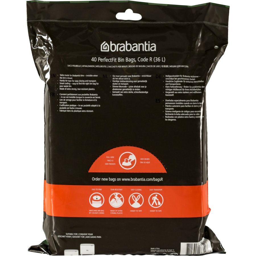 Brabantia PerfectFit Bin Liner Type R, 36 L, 40 Bags #2