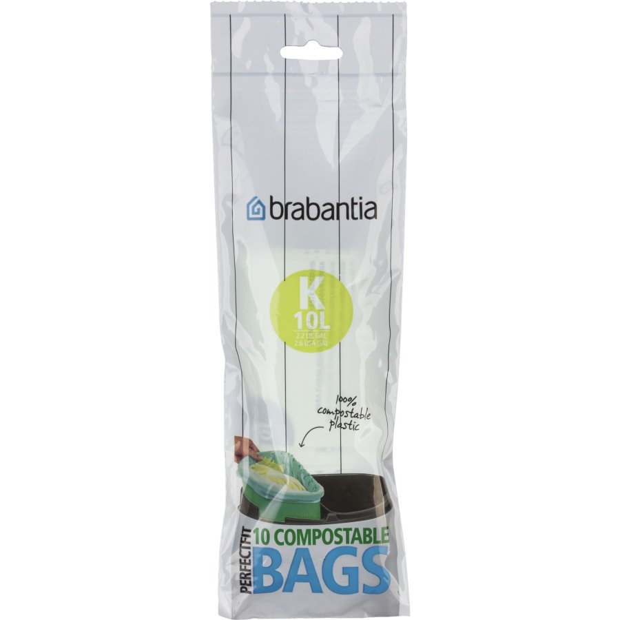 Brabantia PerfectFit Bin Liner compostable Type K, 10L, 10 bags #1