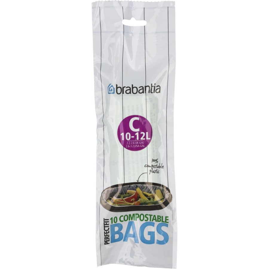 Brabantia PerfectFit Bin Liner compost. Typ C, 10-12 L, 10 bags #1