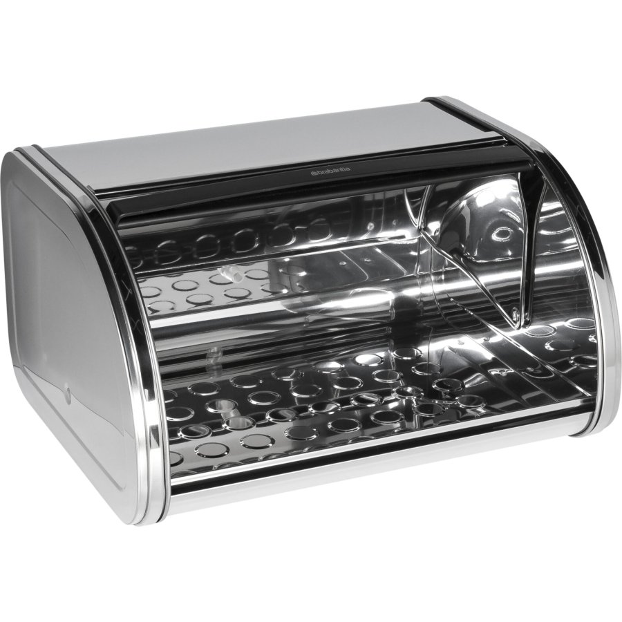 Brabantia Roll Top Bread Bin steel glossy, medium #2
