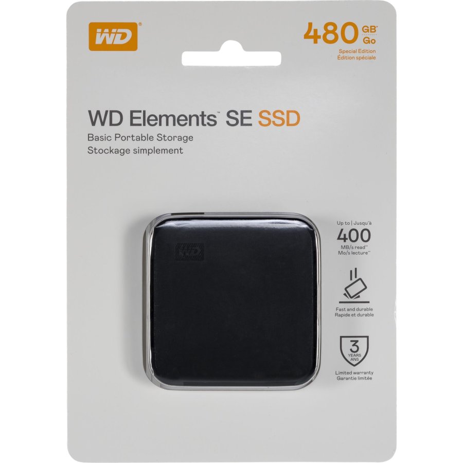 Western Digital Elements SE 480GB 400MS/s WDBAYN4800ABK-WESN #1