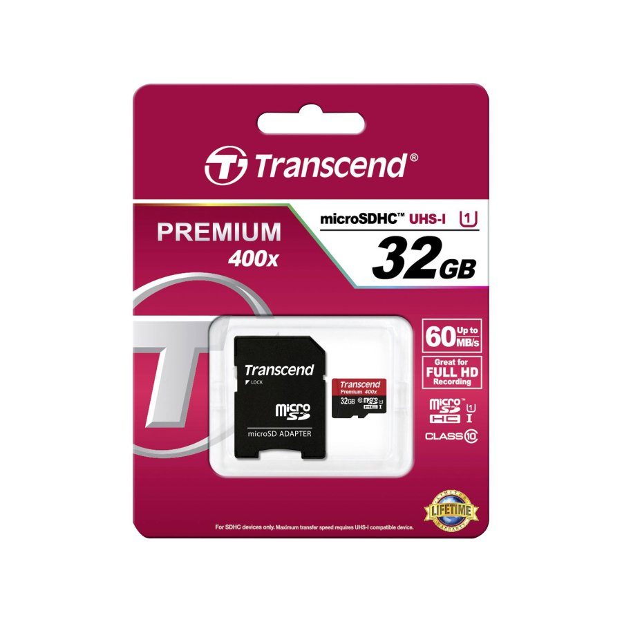 Transcend microSDHC         32GB Class 10 UHS-I 400x + SD Adapter #3