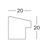 Walther Fiorito dark grey 30x40 Wood incl. Passepartout EF040D #3