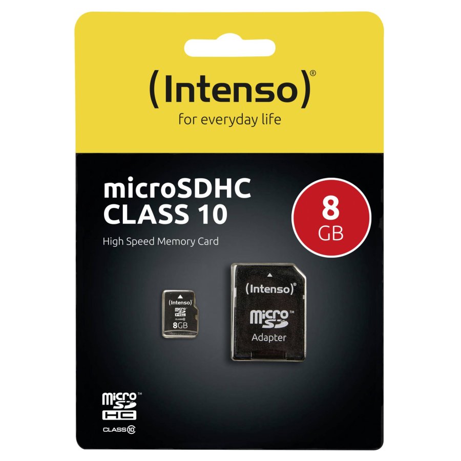 Intenso microSDHC            8GB C10 + Adapter #4