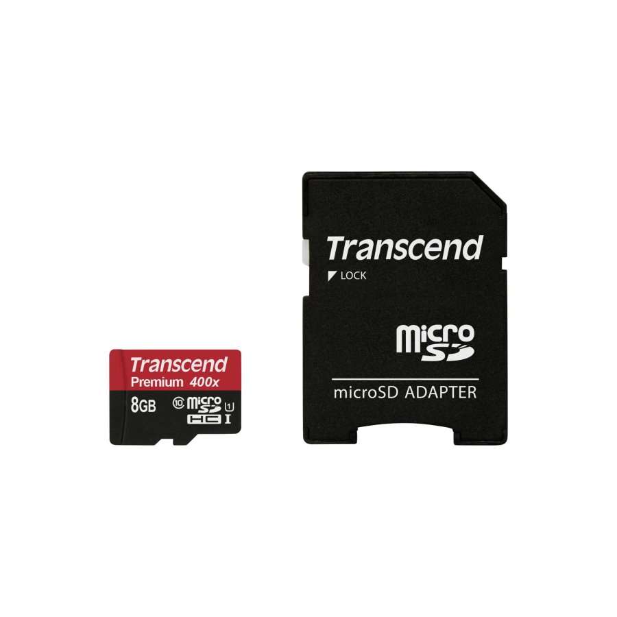 Transcend microSDHC          8GB Class 10 UHS-I 400x + SD Adapter #2