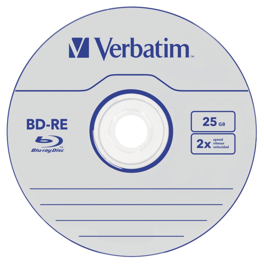 1x5 Verbatim BD-RE Blu-Ray 25GB 2x Speed, Jewel Case #2