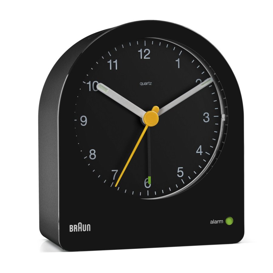 BRAUN BC22 BK quartz alarm clock black #1