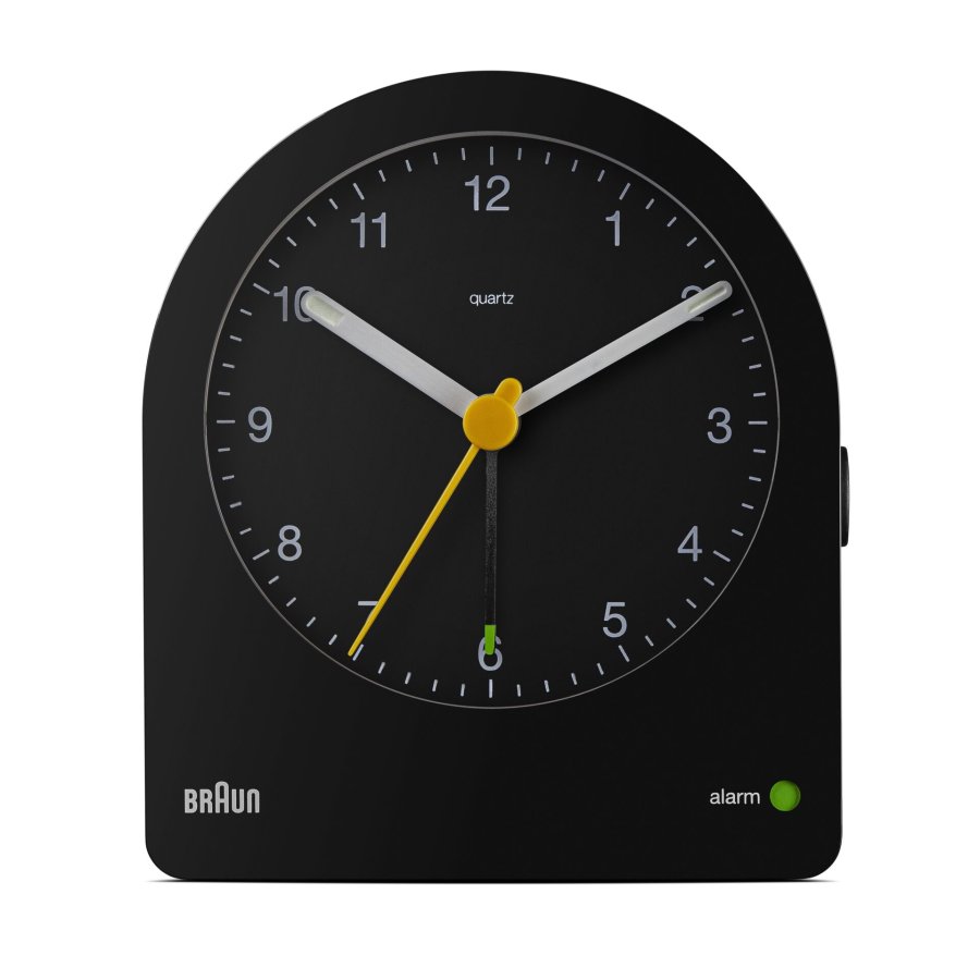 BRAUN BC22 BK quartz alarm clock black #2