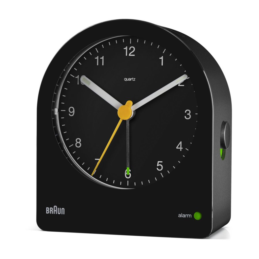 BRAUN BC22 BK quartz alarm clock black #3