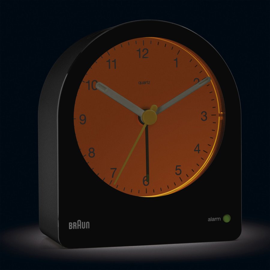 BRAUN BC22 BK quartz alarm clock black #5