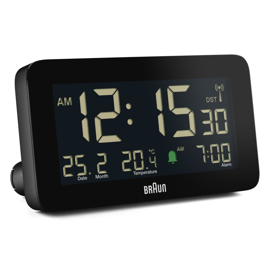 BRAUN BC10 DCF-B Radio alarm clock black #1