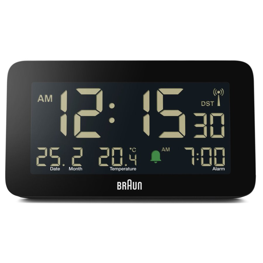 BRAUN BC10 DCF-B Radio alarm clock black #2