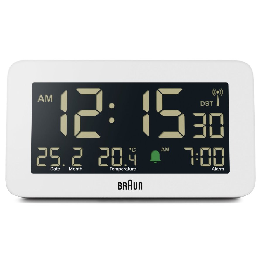 BRAUN BC10 DCF-W Radio alarm clock white #2