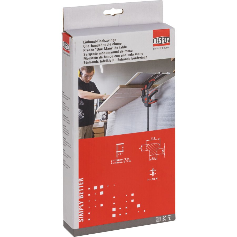 BESSEY 2x One-handed Table Clamp EZR 150/60 #3