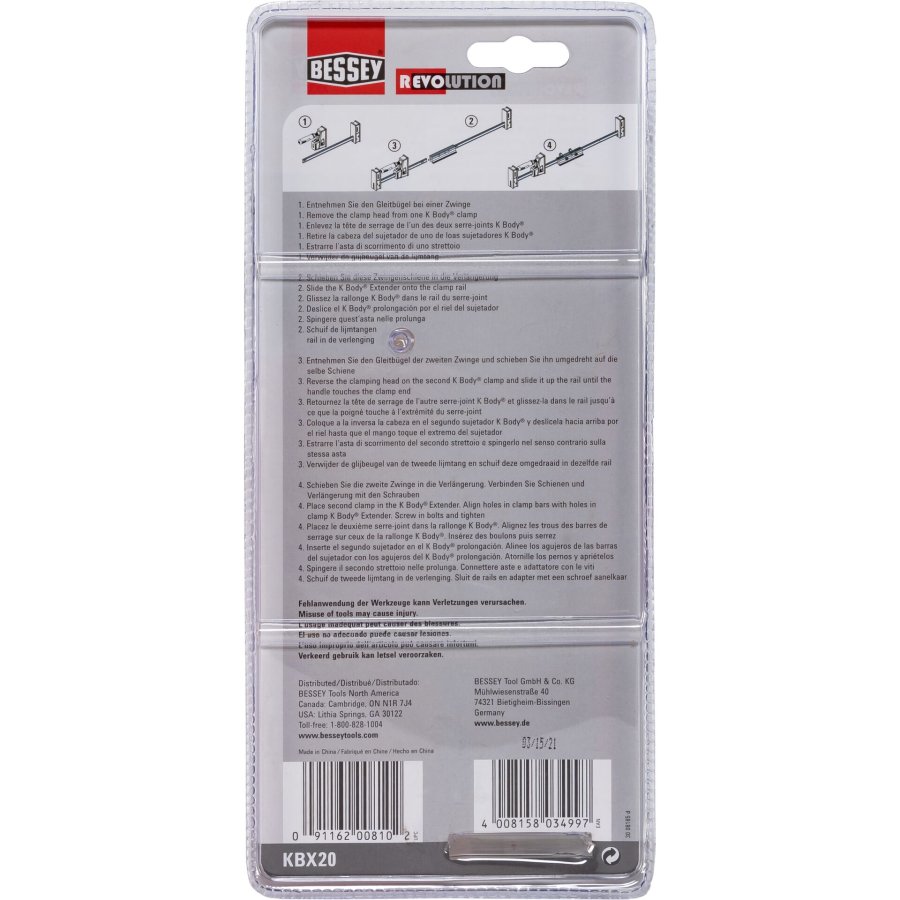 BESSEY Prallel Clamp Extender extension KBX #2