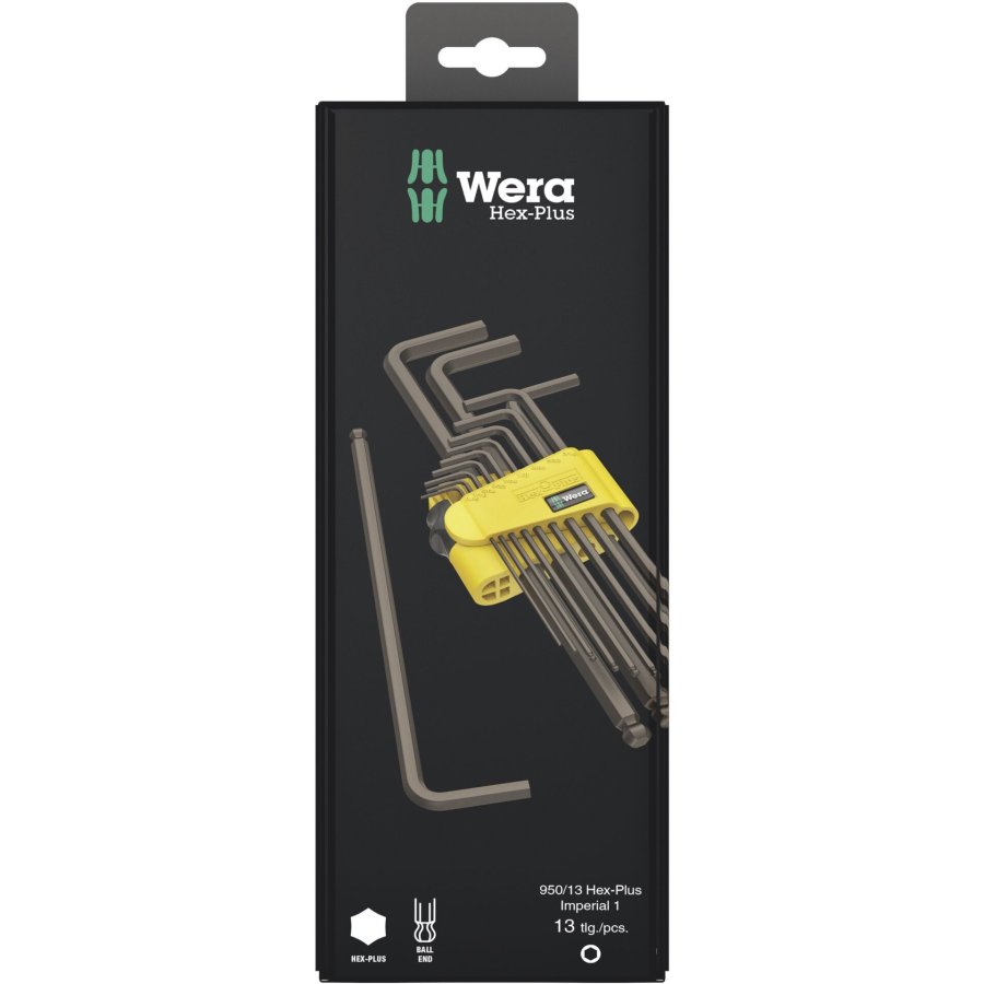 Wera 950/13 Hex-Plus Imperial 1 angle wrench set BlackLaser #1
