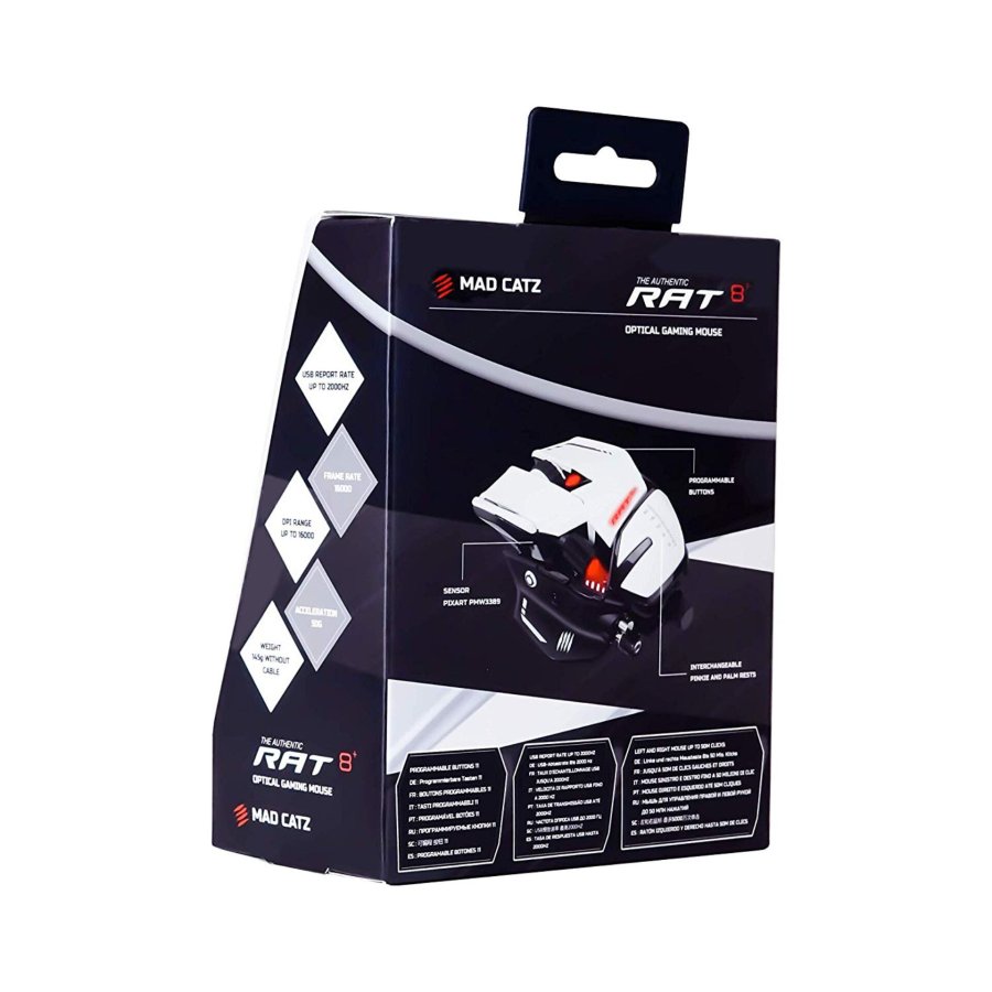 Mad Catz R.A.T. 8+ mus Spil Hjre hnd USB Type-A Optisk 16000 dpi #6