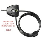 Kabel med hngels Master Lock 8417DPRO Sort #4