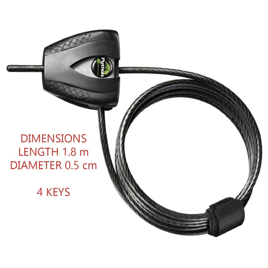 Kabel med hngels Master Lock 8417DPRO Sort #4