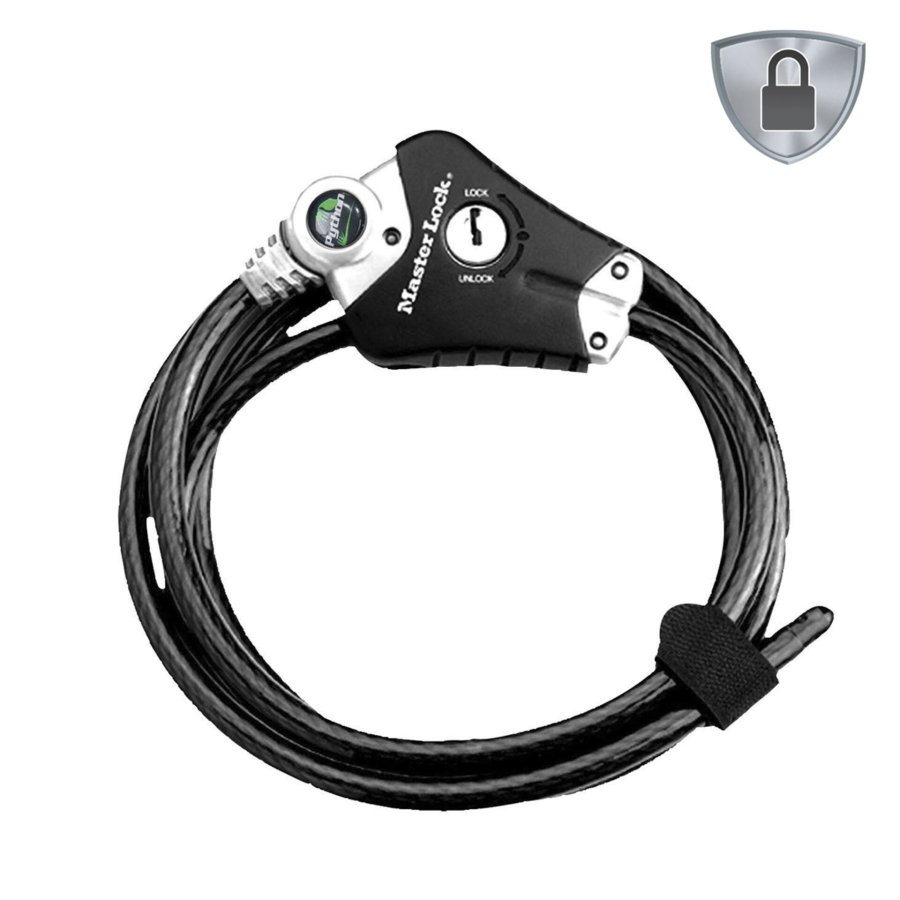 Kabel med hngels Master Lock 8428EURDPRO Sort #1