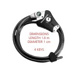 Kabel med hngels Master Lock 8428EURDPRO Sort #4