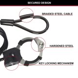 Kabel med hngels Master Lock Sort #2