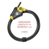 Master Lock adjustable Phyton Cable Lock      10mm 8420EURD #3