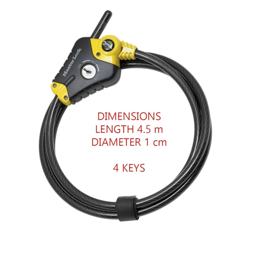 Master Lock adjustable Phyton Cable Lock      10mm 8420EURD #3