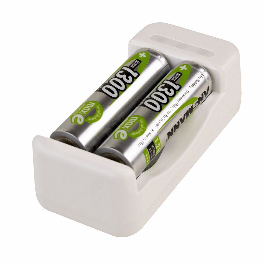 Ansmann Charger Basic II incl. 2 x AA 1300mAh Akku 1001-0119-01 #1
