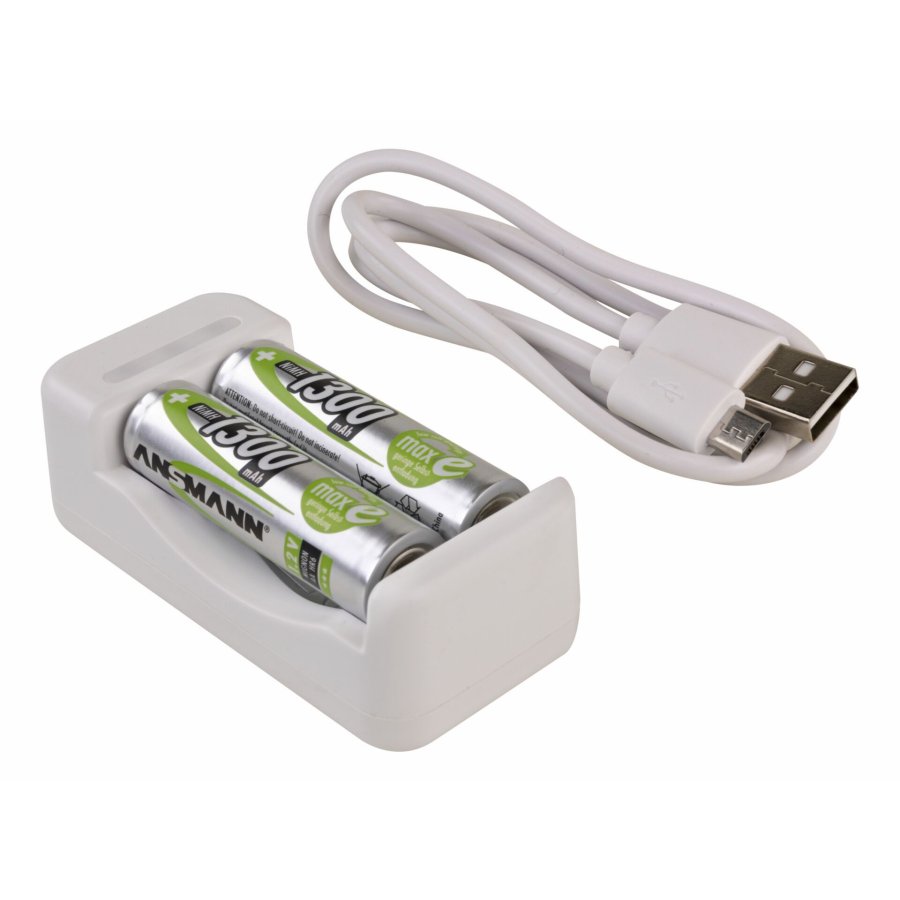 Ansmann Charger Basic II incl. 2 x AA 1300mAh Akku 1001-0119-01 #2