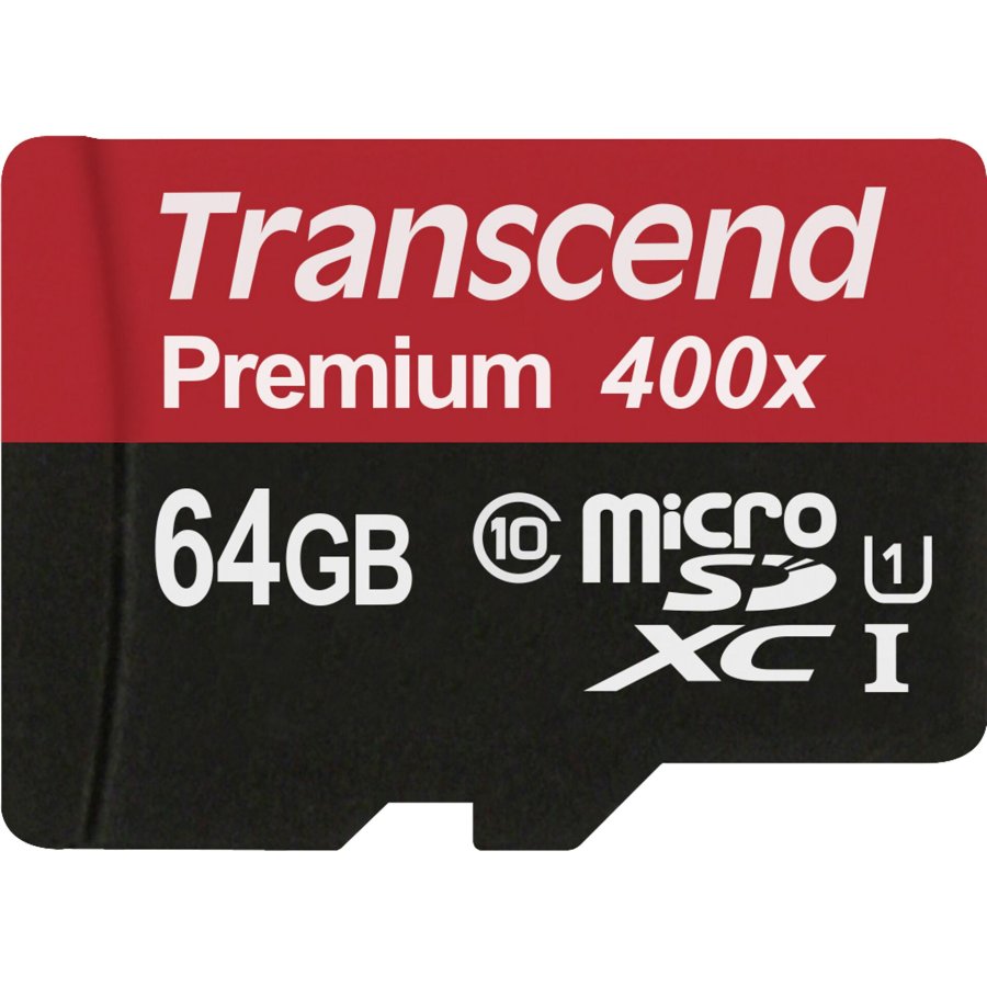 Transcend microSDXC 64GB Class 10 UHS-I U1 400x + SD Adapter #1