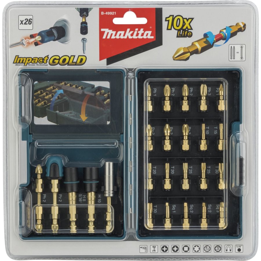 Makita Torsion Bit Set 26-piece B-49921 #1