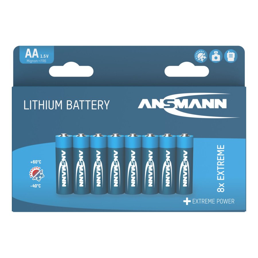 4+4 Ansmann Extreme Lithium AA Mignon LR 6 Big Pack #1