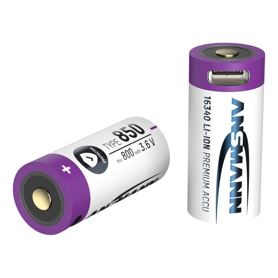 Ansmann 16340 Li-Ion Akku 850mAh 3,6V Micro USB Input  1300-0015 #4